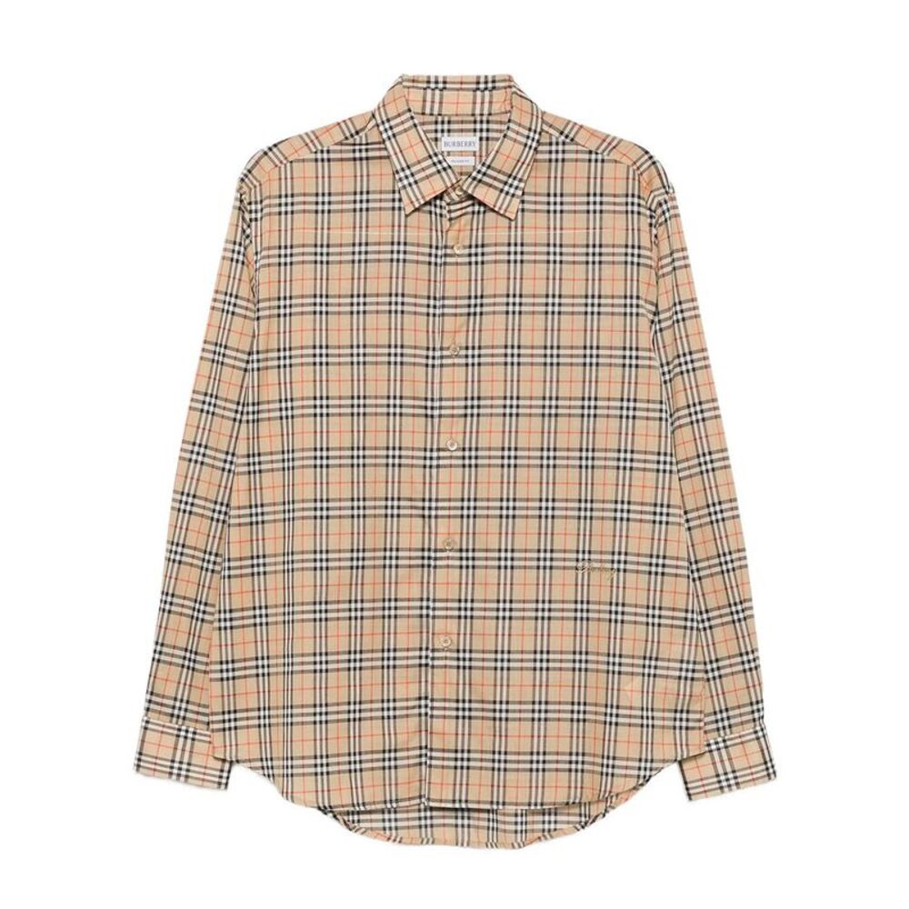 Relaxed Fit Check Cotton Shirt Women